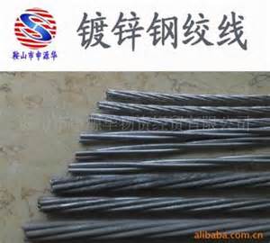 鍍鋅鋼絞線自承式通信電纜吊線的制作和應用